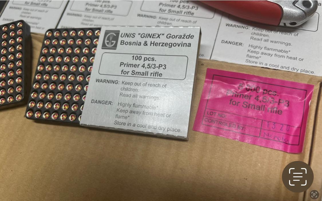 Ginex Small Rifle Primer